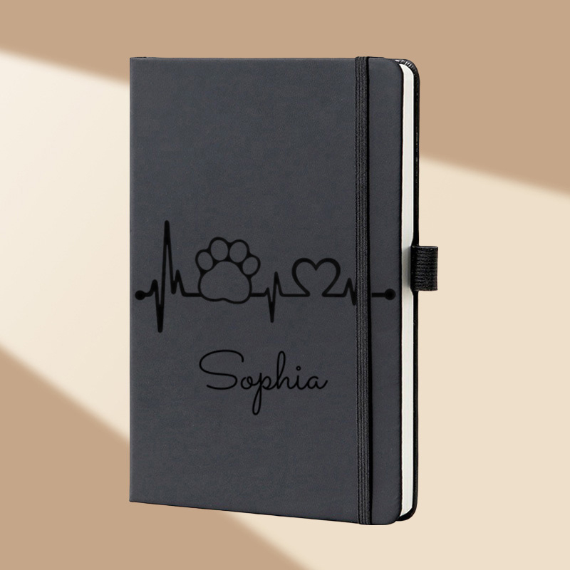 맞춤 이름 꽃무늬 모노그램 A5 인조가죽 저널 하드커버 - Leatherwork Journal 리뷰 및 가격