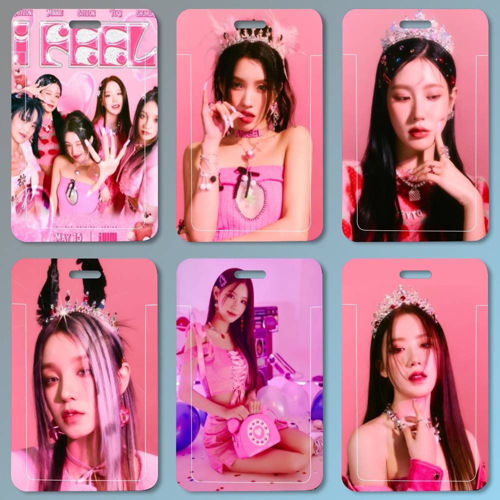 Kpop GIDLE (G)I-DLE 소녀 ID 카드 홀 - Leather Work For Kids 리뷰 및 가격