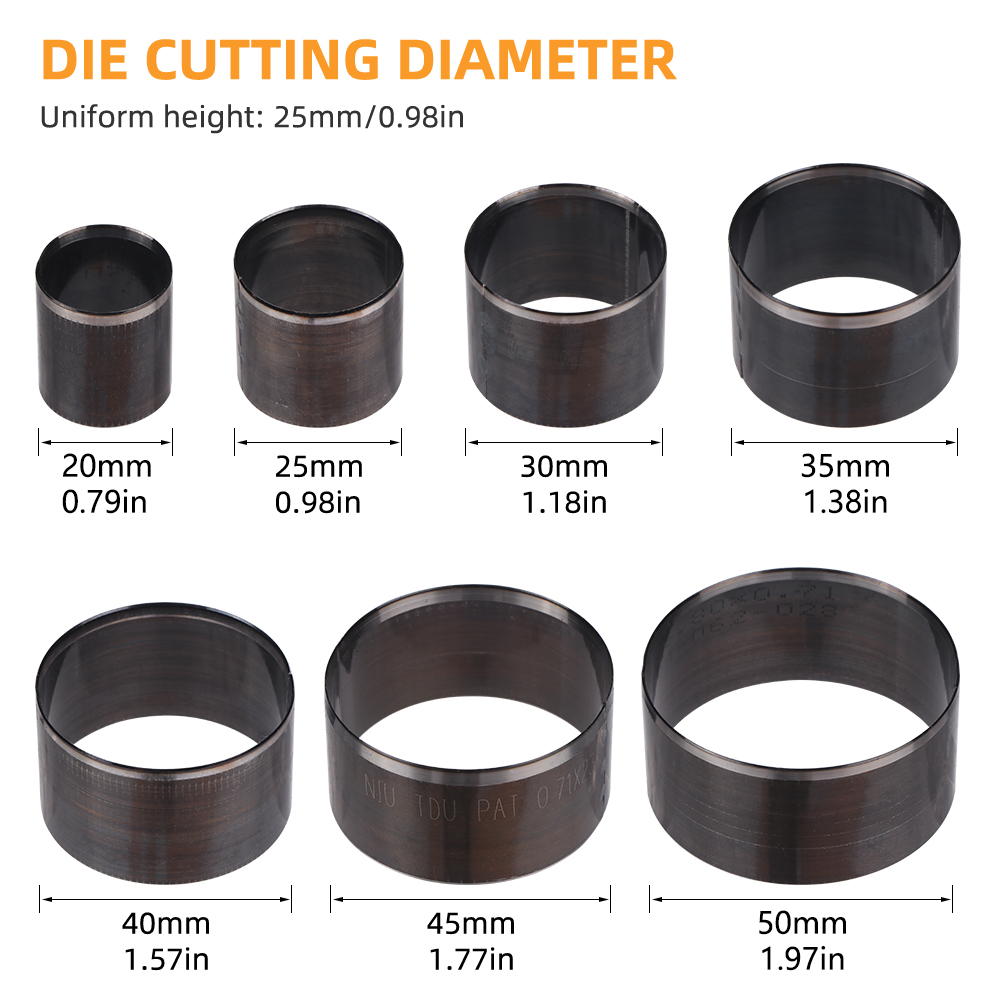 7개/세트 가죽 원형 펀칭 다이, DIY 수공예 원형  - Leatherwork Rings 리뷰 및 가격