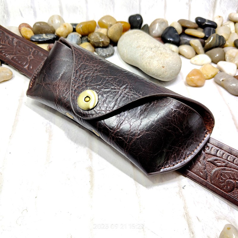 정품 가죽 선글라스 상자 포켓 벨트 팩, 휴대용 남성  - Leatherwork Belt 리뷰 및 가격