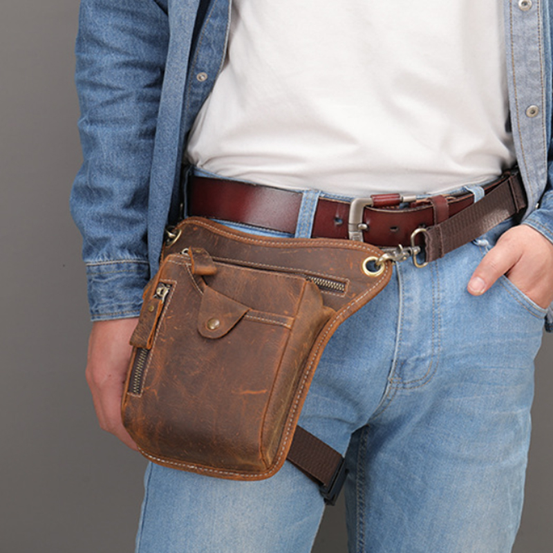 빈티지 PU 가죽 허리 팩 드롭 레그 백 남녀 방수 오 - Leatherwork Belt 리뷰 및 가격